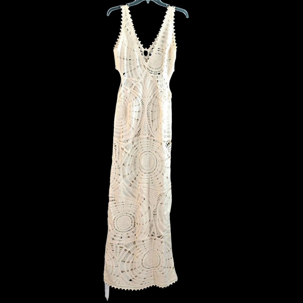 Commense Crochet Maxi-Dress/Cover Up New With Tags - Picture 6 of 16
